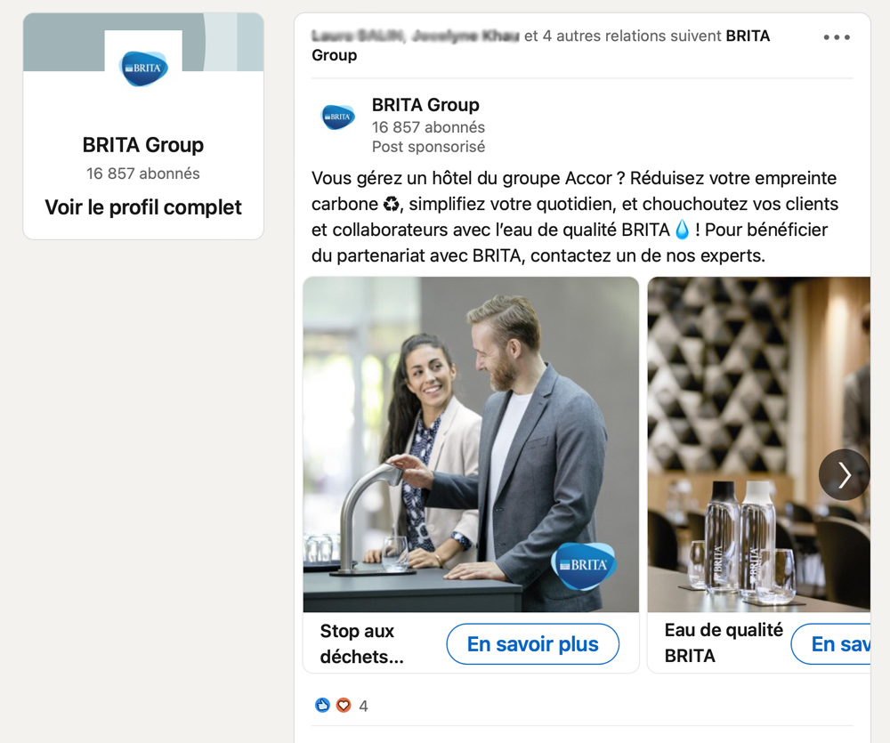 Campagne sur les réseaux sociaux pour BRITA